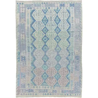 Nain Trading Orientteppich Kelim Afghan Heritage 202x292 Handgewebter Orientteppich, rechteckig, Höhe: 5 mm grau