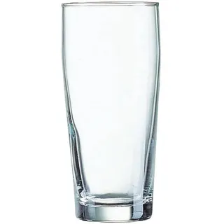 Arcoroc Willi Bierbecher 400ml 12er Set, Bierglas mit Eichstrich 0,3l - 12er Karton, 0,3l Eiche"