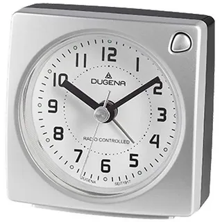 Dugena Quarzwecker DUGENA Funkwecker 4460384 silberfarben