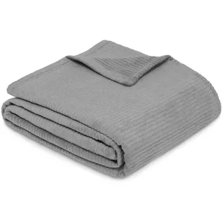 IBENA Kuscheldecke 150 x 200 cm Grau