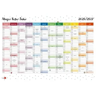 Klett Kita GmbH Unser Kita-Jahr Wandkalender 2026/27 DIN A4 hoch