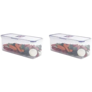 Lock & Lock Frischhaltedose rechteckig blau 27,9 x 11,6 x 10,2 cm 2 l