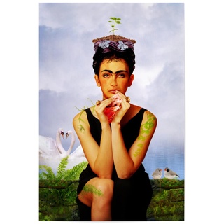 artboxONE Poster 45x30 cm Frida Kahlo Menschen Heart 2" - Bild Frida Kahlo feministin feministin