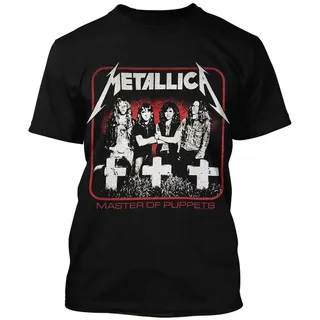 metallica T-Shirt Vintage Master Of Puppets Photo schwarz L