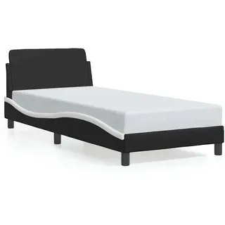 vidaXL Dover 80 x 200 cm Schwarz/Weiß