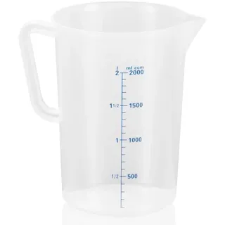 Messbecher mit 100ml Skalierung, Polypropylen - 2 Liter"