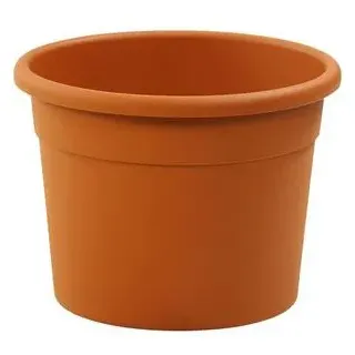 Dehner Kunststoff-Blumentopf Cylindro XXL, rund, Terrakotta