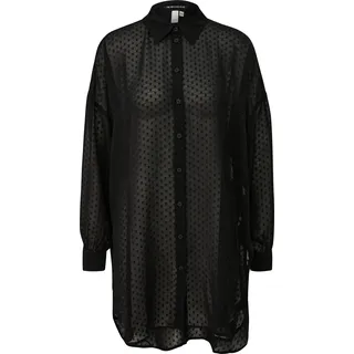 QS Transparente Longbluse schwarz 34
