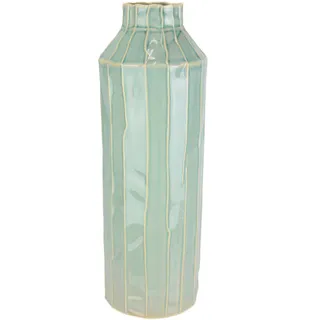 Xxxl Vase, Hellblau, Keramik, 12x35x12 cm, Dekoration, Vasen, Keramikvasen