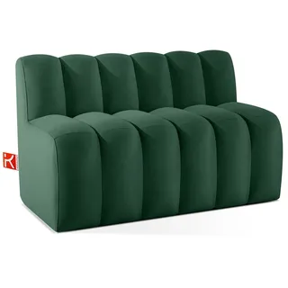 KONSIMO® Sofa CORDA Einzelsofa, Küchensofa, Polsterbank, Küchenbank, Breite: 120 cm, hergestellt in der EU, moderne Eleganz, ideal für Restaurantbereiche grün 123 cm x 78 cm x 71 cm