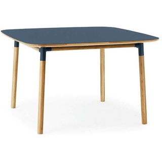 Normann Copenhagen Form Tisch 120 x 120cm | blau | Eiche