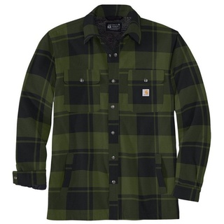 Carhartt Langarmhemd 105939-GD3 Carhartt Flanell US Kleidergrößen grün|schwarz S