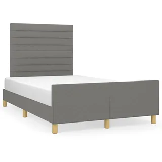 vidaXL Bettgestell 120 x 200 cm Dunkelgrau