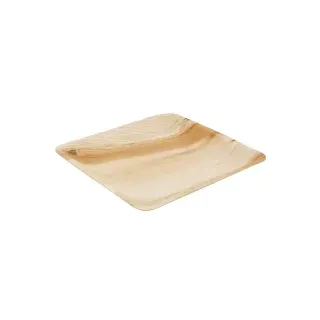 Greenbox Palmblatt Teller, quadratisch, aus Palmblatt, stapelbar DTW056411 , 1 Packung = 25 Stück, Maße (L x B): 23 x 23 cm