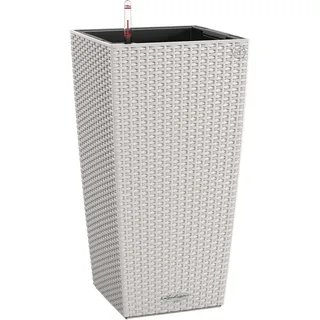 LECHUZA Cubico Cottage 40 Komplettset 40 x 40 x 75 cm lichtgrau