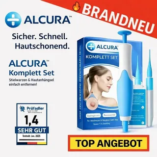 ALCURATM Komplett Set - Stielwarzen & Hautanhängsel sicher & schnell entfernen!