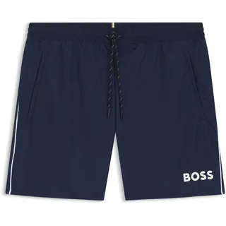Boss Badeshorts mit Kontrast-Logo Modell 'STARFISH', Marine, S