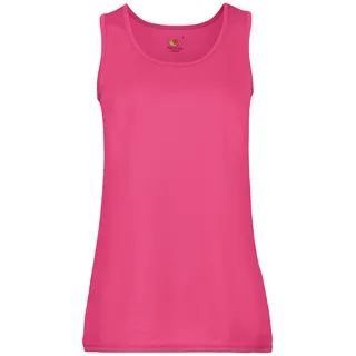 Fruit of the Loom Performance Vest Lady-Fit Damen Tank Top Sport Shirt Fitness NEU, fuchsia, XS