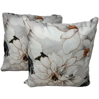 Jet-Line Deko Kissen Set 40 x 40 cm Creme/Bunt