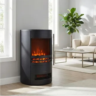 GLOW FIRE Elektrokamin Glow Fire Focus Elektrokamin LED Ofen, Elektrischer Kamin, Timer, Realistisches Flammenspiel, LED Feuer schwarz
