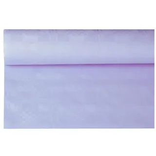Papstar Papiertischtuch mit Damastprägung 8 m x 1,2 m Flieder