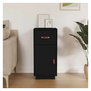 vidaXL Sideboard 34 x 75 x 40 cm Schwarz