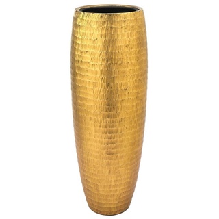 Flingora Bodenvase Amea, mit Einsatz - Fiberglas - Indoor - Gold - Höhe 97 cm goldfarben