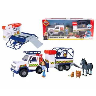 Simba - Feuerwehrmann Sam - Tierrettung mit Anhänger