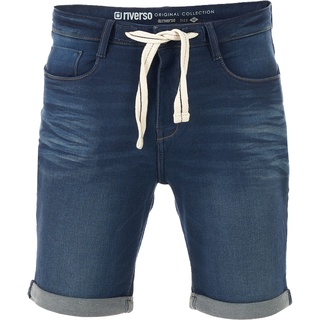 riverso Herren Jeans Short RIVPaul Regular Fit Regular Fit Blau Reißverschluss W 33