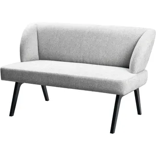 Bank HOME AFFAIRE "Aretha Küchenbank, Polsterbank, Esszimmerbank, Breite 140 cm", grau (antarctica, schwarz), B:140cm H:86cm T:68cm, Sperrholz, Massivholz, Polyester, Polyurethan, Sitzbänke, Moderne Bank in tollen Farben, Nosagfederung, anzahl Sitzplätze: 2