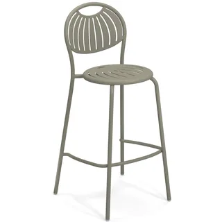 4er Set Emu Coupole Barhocker Metall - Grau/Grün