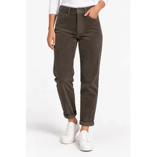 Eight2Nine Cordhose Damen Stoffhose Hose Mom Fit Jeans Stretch Angenehm zu Tragen Perfekte Passform Hochwertige Verarbeitung, Stretch Cord braun M - 38