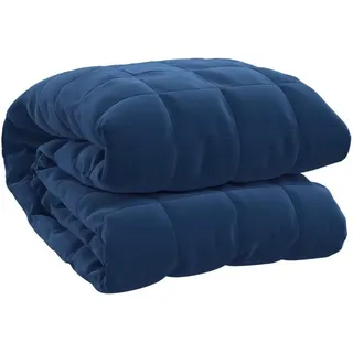 vidaXL Gewichtsdecke Blau 140x200 cm 6 kg Stoff