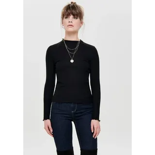 Only ONLEMMA L/S HIGH NECK TOP Schwarz XS