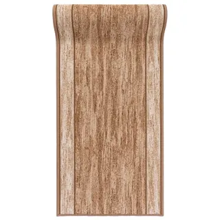 Mazovia Läufer Läufer Teppichläufer Brücke - Vorzimmer Küche - Beige, 67 x 100 cm, Kurzflor, Rutschfest, Meterware, Verschiedene Größen beige|braun 67 x 100 cm