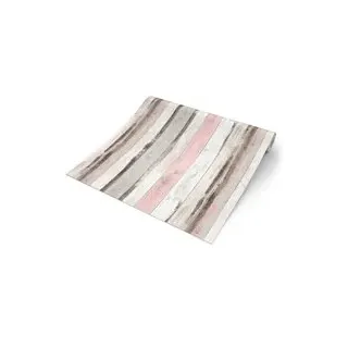 Papiertapete Holzoptik grau rosa B/L: ca. 53x1005 cm - Grau, Rosa