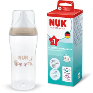 NUK Perfect Match Babyflasche 360 ml Monkey