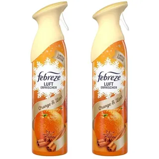 Febreze Raumduft 2 x Febreze Lufterfrischer Spray Orange & Zimt je185ml entfernt Gerüch