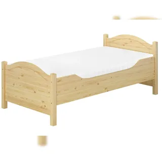 Erst-Holz Seniorenbett extra hoch Rollrost Matratze 100x220 Überlänge Holzbett Einzelbett 60.40-10-220 M
