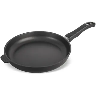 Original Gundel GUSS-BRATPFANNE INDUKTION flach, Ø 26 cm, Höhe 4,5 cm, BIOTAN-Oberfläche, PFOA-frei, Akku-Therm Boden - abnehmbarer Designer-Stiel