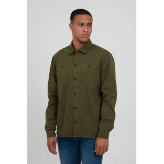Langarmhemd BLEND "BLEND BHAvino" Gr. l, US-Größen, grün (winter moss) Herren Hemden Oberhemden