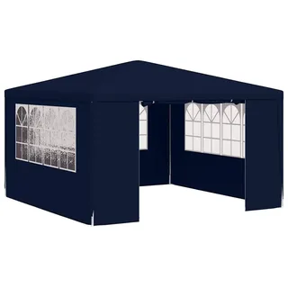vidaXL Profi-Partyzelt 4 x 4 m inkl. Seitenteile blau