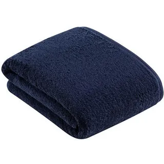 VOSSEN Vegan Life Badetuch 100 x 150 cm marine blau