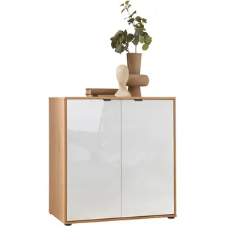 Wiemann Cardiff Sideboard 80 x 86 x 43 cm Braun / Weiß