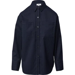 s.Oliver Overshirt mit Nadelstreifen in Oversize - blau - 36