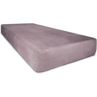 ASPERO Spannbettlaken Flanell 90-100 x 200 cm rosa