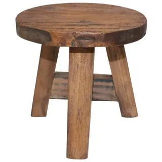 vidaXL Sitzhocker Massives Mahagoniholz 31,10 x 0 x 0 cm Braun
