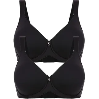 FELINA 2er Pack Spacer BH mit Bügel Pure Balance«, schwarz schwarz | Gr.: 95D