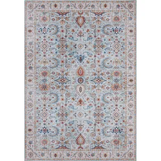 Teppich NOURISTAN "Vivana" Teppiche Gr. B/L: 120 cm x 160 cm, 5 mm, 1 St., blau (himmelblau) Orientalische Muster Orientalisch, Orient, Vintage, Wohnzimmer, Schlafzimmer, Esszimmer