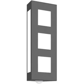 CMD Außenleuchte Aluminium Edelstahl 40 x 16 cm mit Bewegungsmelder anthrazit